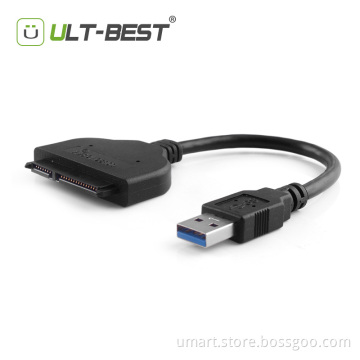 Adapter SATA USB 3.0 to Serial ATA 22pin Converter Cable External Hard Drive Disk Hard Disk for 2.5" HDD/SSD 20CM